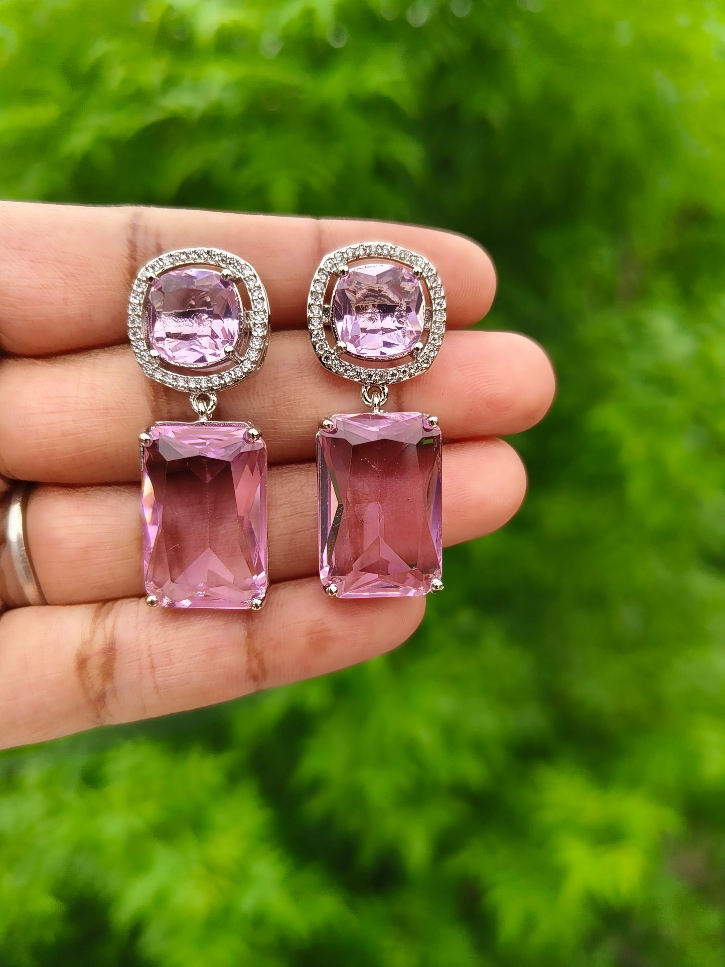 Pink Princess Zirconia  Earing