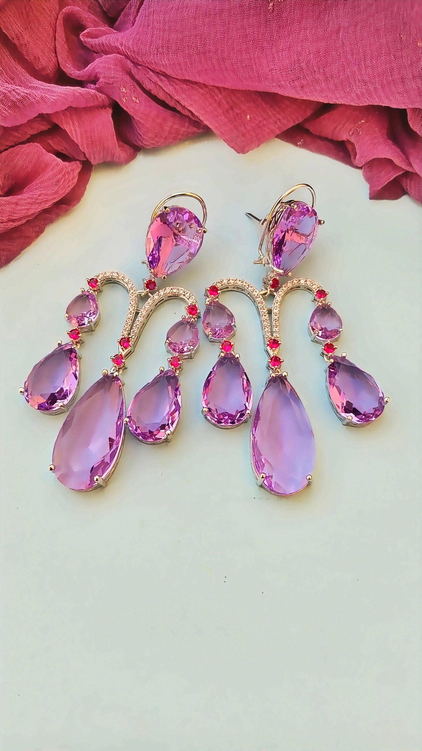 Lavender Nina Zirconia Danglers