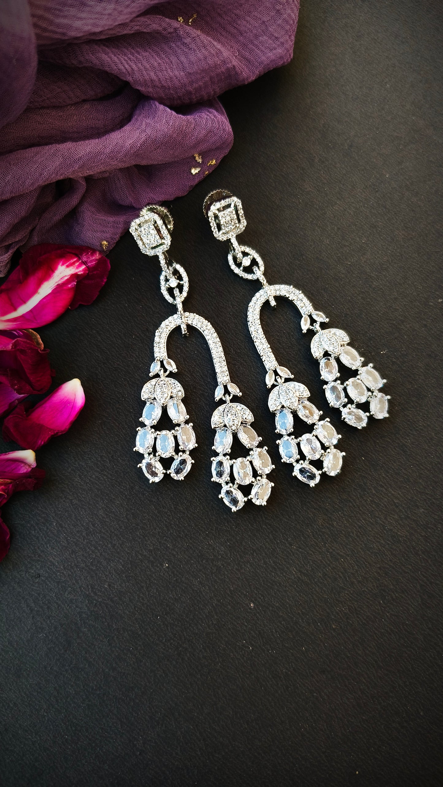 Silver Seela Zirconia Dangler