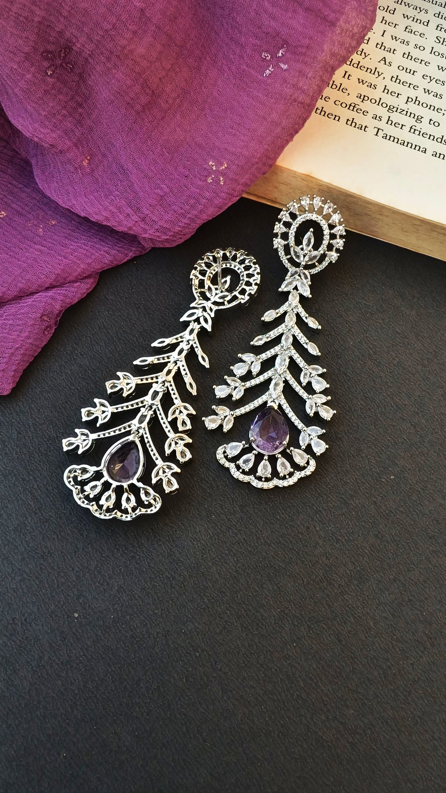 Lavender Mohita Zirconia Dangler