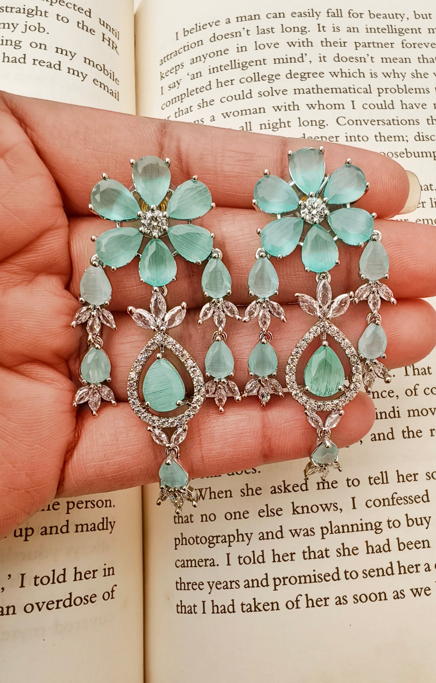 Mint Mirza Zirconia Necklace set