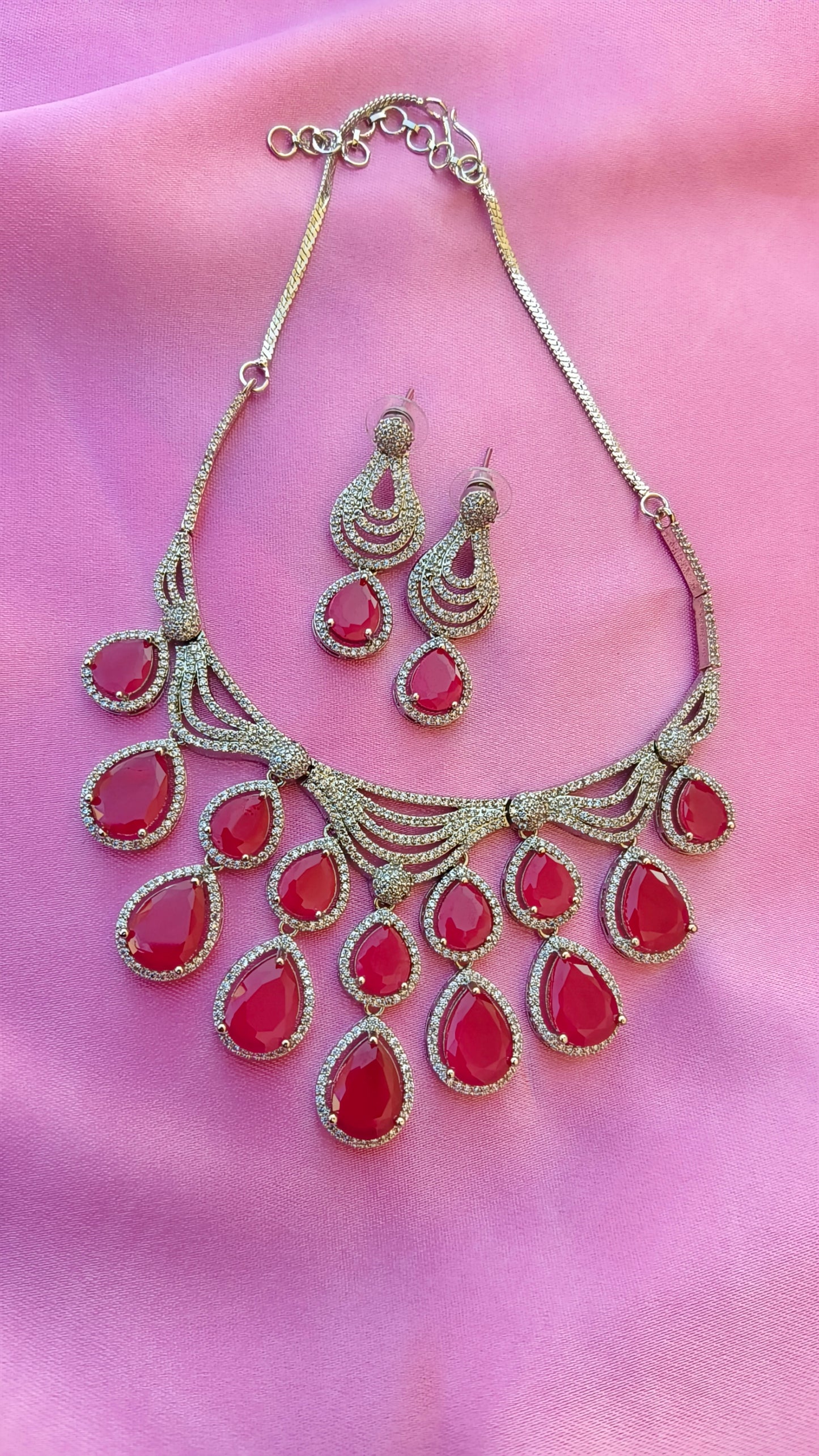 Rani Radhika Zirconia Necklace Set