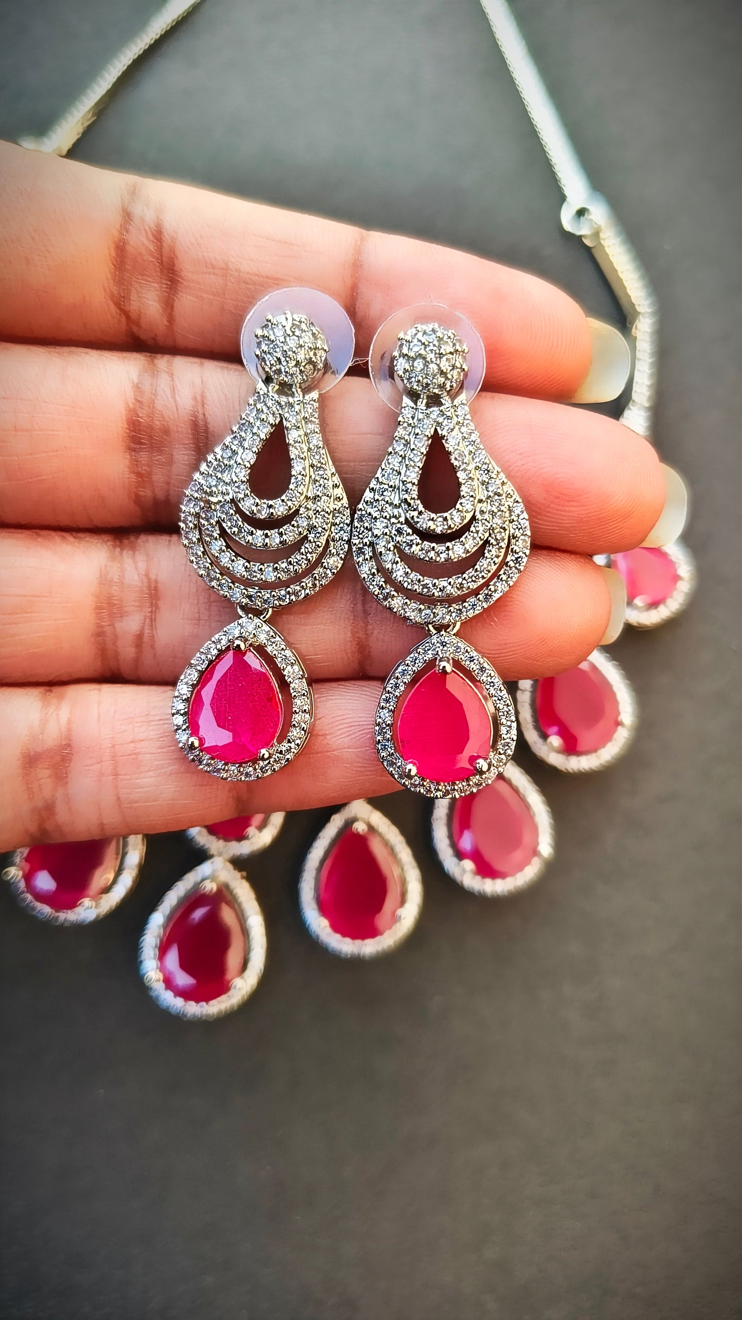 Rani Radhika Zirconia Necklace Set